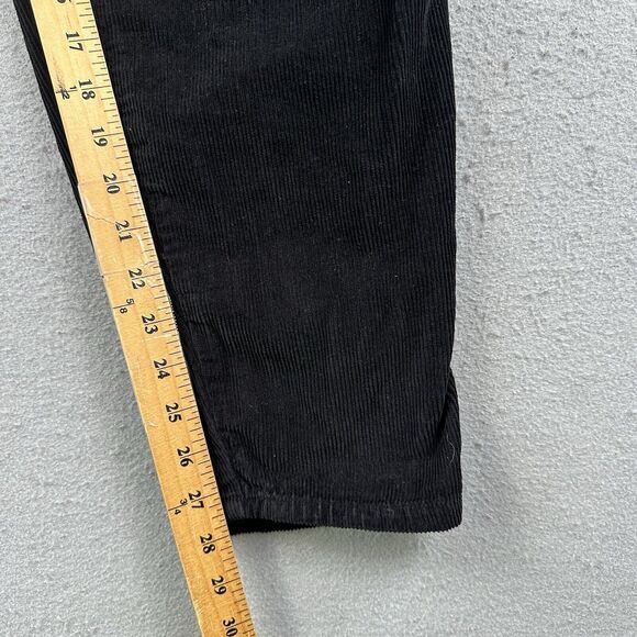 Free‎ People Overalls Women’s Small Black Corduroy Pleated Pockets Tie Strap - Picture 9 of 16